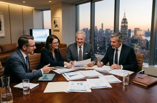 Business owner coordinating exit proceeds, retirement, taxes, estate planning, and succession