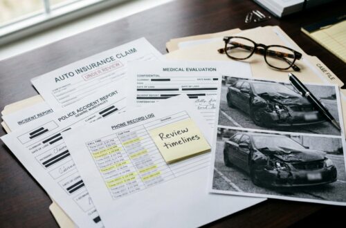 New York distracted driving accident injury claim review documents